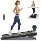 PACEROCKER Walking Pad Treadmill with 12% 9-Level Auto Incline, 450 lbs Capacity Bluetooth Speaker Under Desk Treadmills for Home Hiking, 5 MPH