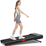 TRAILVIBER Walking Pad Treadmill with 12% 9-Level Auto Incline, 450 lbs Capacity and RGB LED Screen