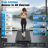 PACEROCKER Walking Pad Treadmill with 12% 9-Level Auto Incline, 450 lbs Capacity Bluetooth Speaker Under Desk Treadmills for Home Hiking, 5 MPH